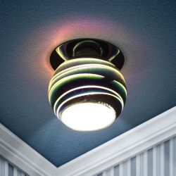 Светильник встраиваемый декоративный ЭРА DK88-1 под лампу G9 серебро/мультиколор | Декоративные встраиваемые светильники