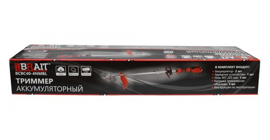 Триммер аккумуляторный BRAIT BCBC40-4NMBL