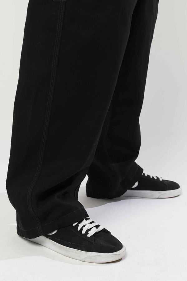 Джинсы Real Baggy Черный/Черные нитки - фото 9