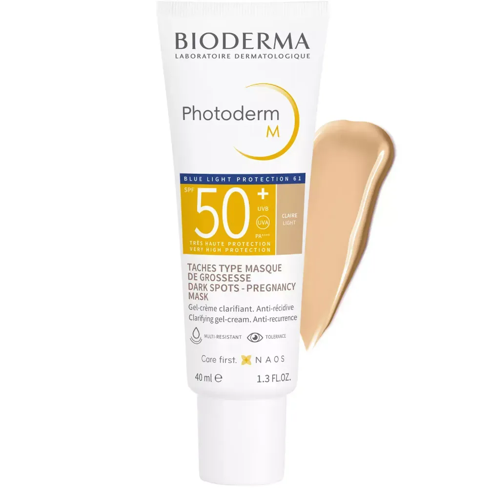 Солнцезащитный крем-гель (светлый оттенок) Bioderma Photoderm M SPF50+ (Claire Light) 40 мл