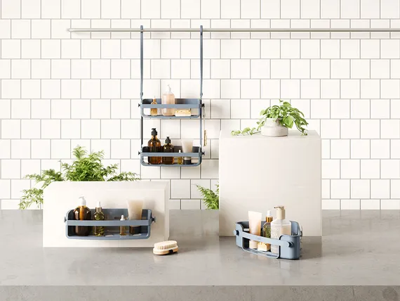 Органайзер для душа flex, синий