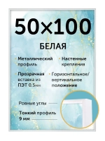 Металлическая фоторамка 50х100 см