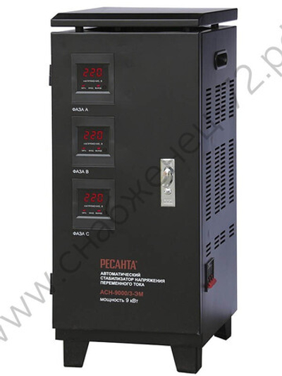 Стабилизатор напряжения РЕСАНТА АСН-9000/3-ЭМ