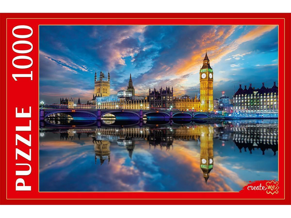 Пазл 1000эл. "Биг бен на закате" ГИП1000-2006