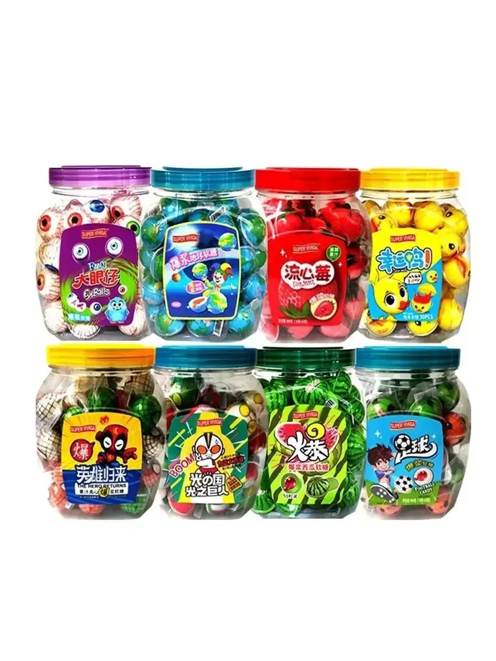 Ассорти из мармеладов в банке 18г *50 штук