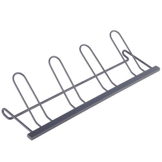 Сушилка для посуды из алюминия с поддоном Kamille KM-0750 (черная 57,5х35х27,5 см.)