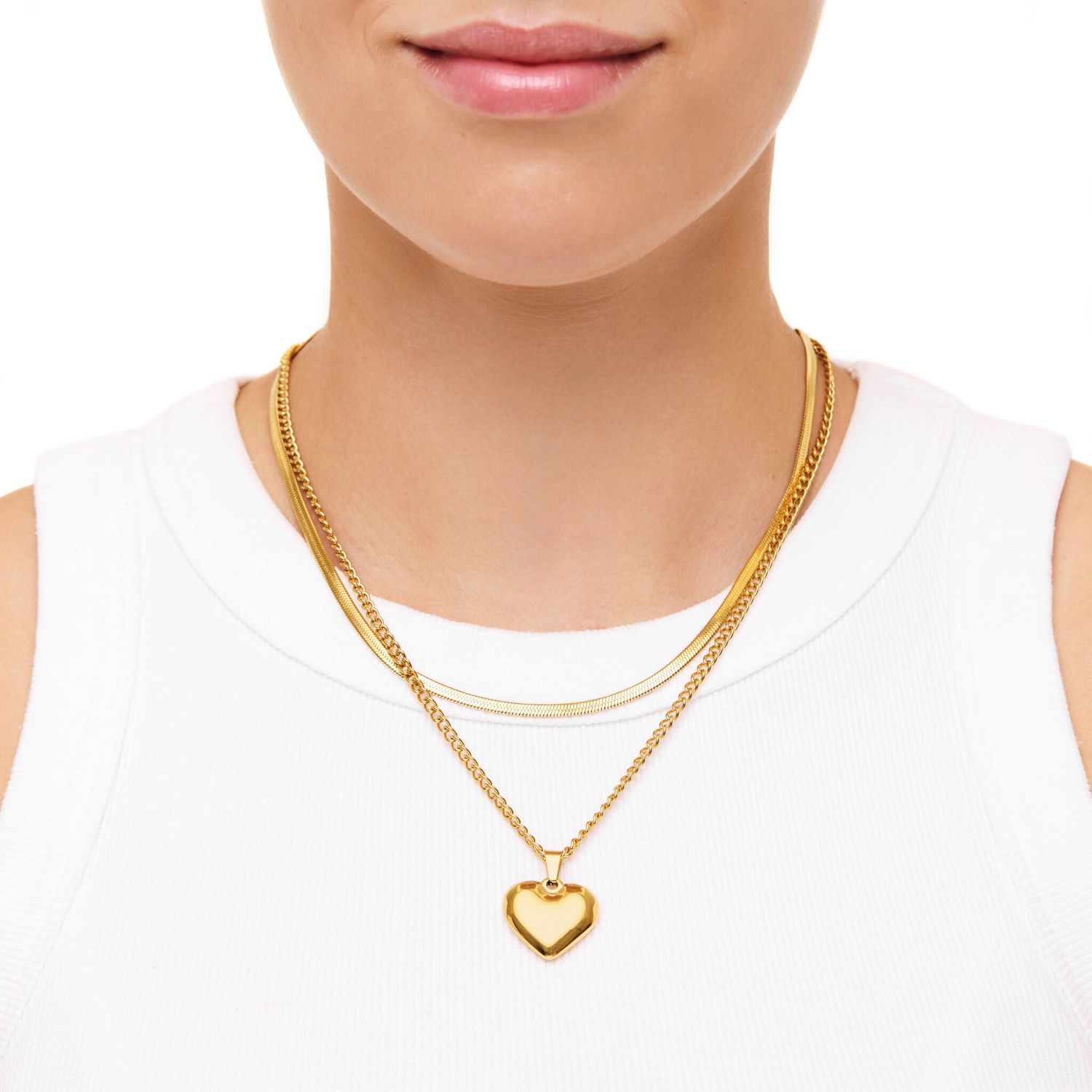 Колье Layeres Heart Pen Necklace