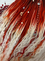 Комплект войлочных дредов с кончиками из козы