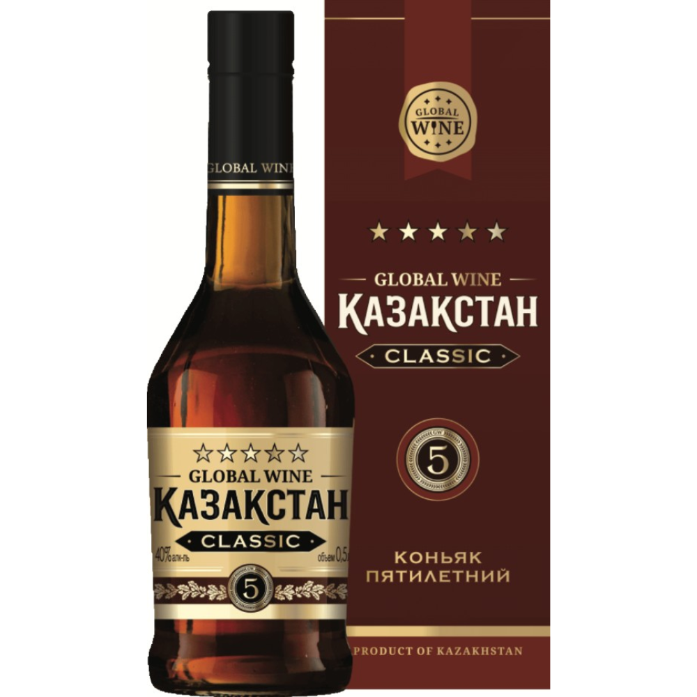 Коньяк Казахстан Global Wine 0,5 мл