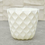 Горшок цветочный Wave 0,65л d115мм, белоснежный жасмин