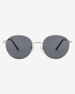Очки солнцезащитные Spunky Round 2 Silver. dark grey