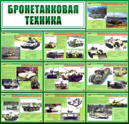Стенд "Бронетанковая техника"