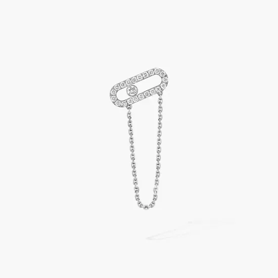 Моносерьга Messika Move Uno single chain earring