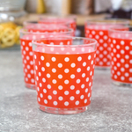 Набор стаканов 6шт 250мл "Красный горох"