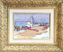 Картина Цветковой В.П. "Созонол. Болгария." картон/масло 25х35