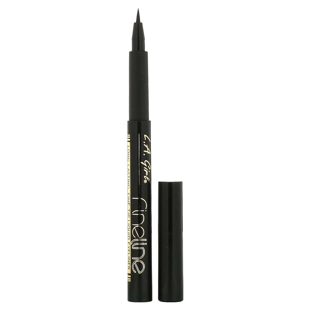 L.A. Girl, Fineline Eyeliner, GLE721 Black, 1,1 мл (0,037 жидк. унц.)