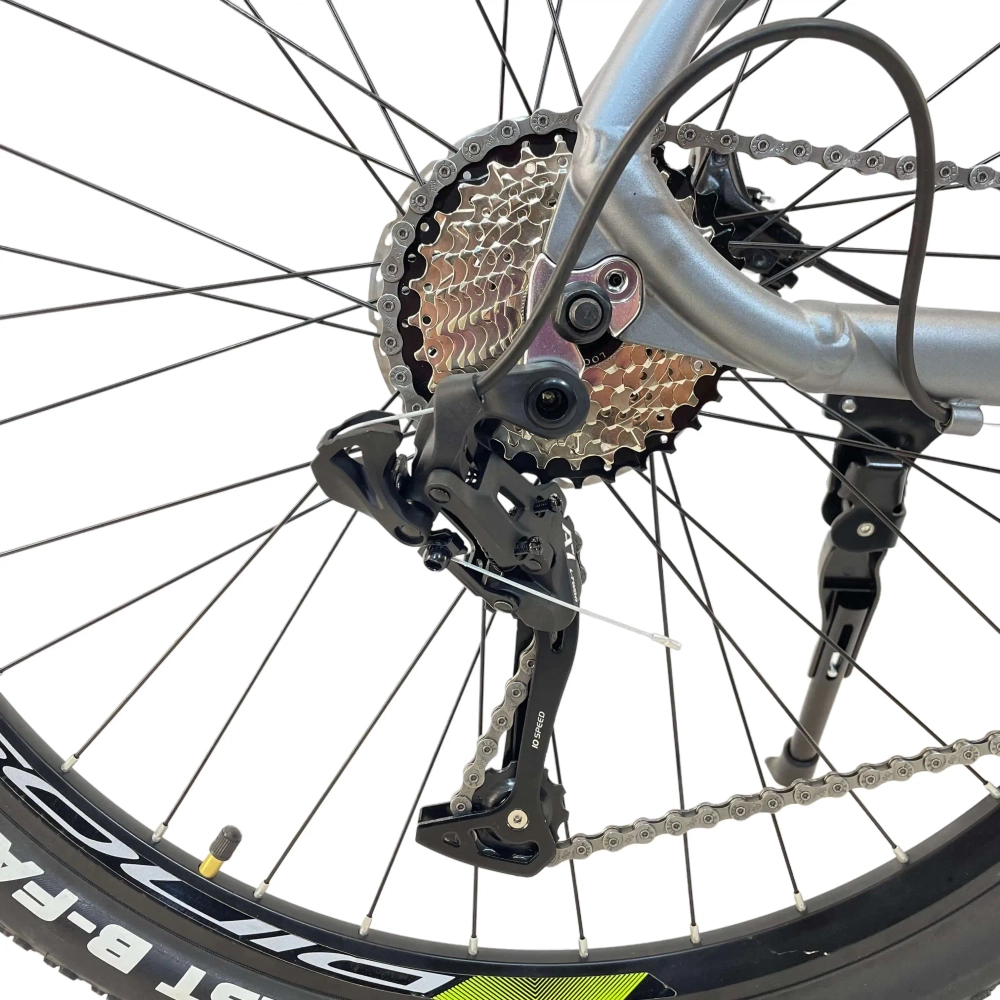 Велосипед Dinos 27.5" 10скор (L-Twoo A7, алюминиевая рама, гидравлические тормоза) Серый (DIN-45-3)