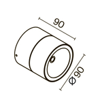 Уличный потолочный светильник Outdoor O310CL-L7W3K