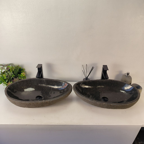 Раковина из речного камня ПАРА! RS-65341 64*38*15 0866