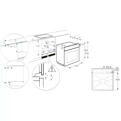 Встраиваемый электрический духовой шкаф Electrolux OED3H50X