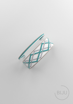 Схема PEYOTE, Схема браслета мозаичное плетение, узор из Miyuki Delica 11/0, файл PDF, №172