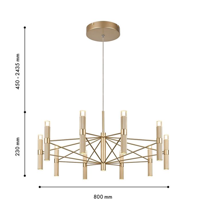 Подвесная светодиодная люстра Favourite Blick 4759-10P