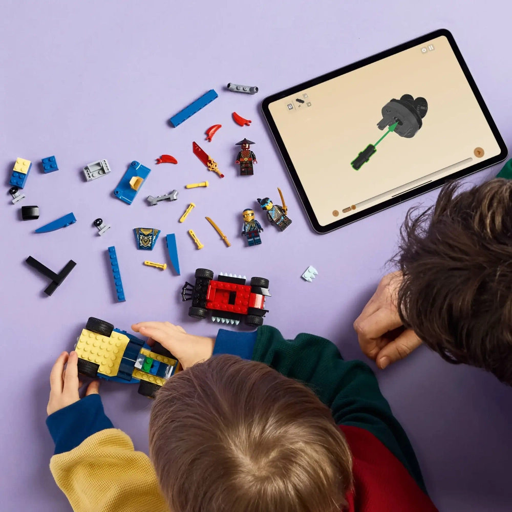 Конструктор LEGO Ninjago 71840 Дуэль гоночных автомобилей Rogue и Drix