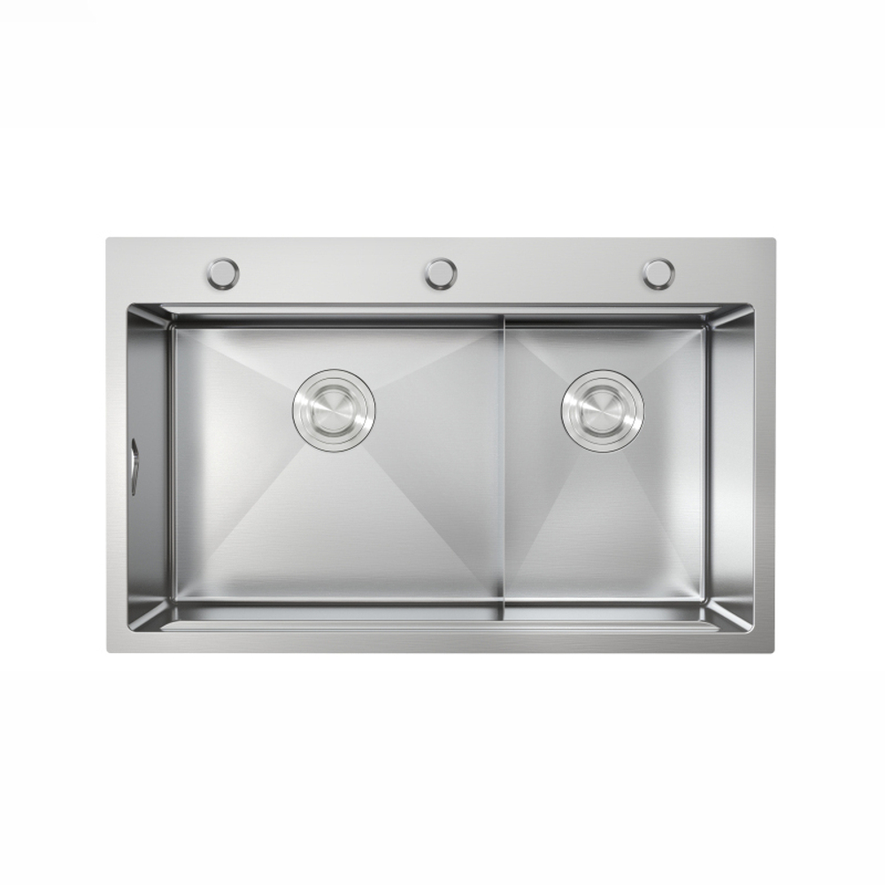 Кухонная мойка, 770x428x240 мм, 2 чаши