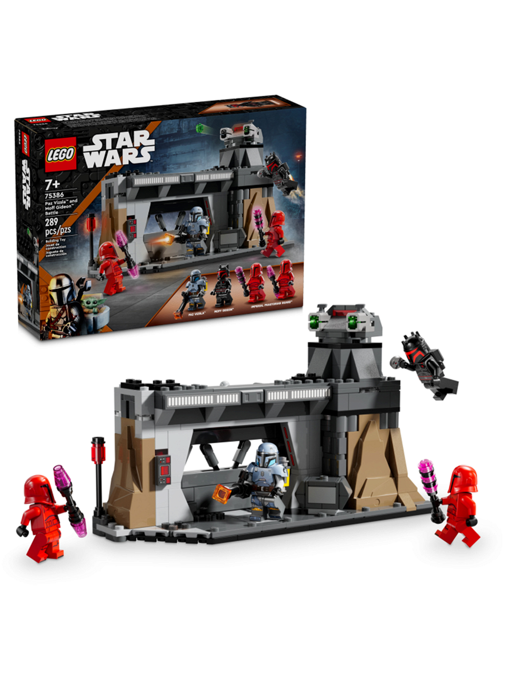 LEGO Star Wars 75386 Лего «Битва Паз Визслы и Моффа Гидеона» — сцена Мандалориан