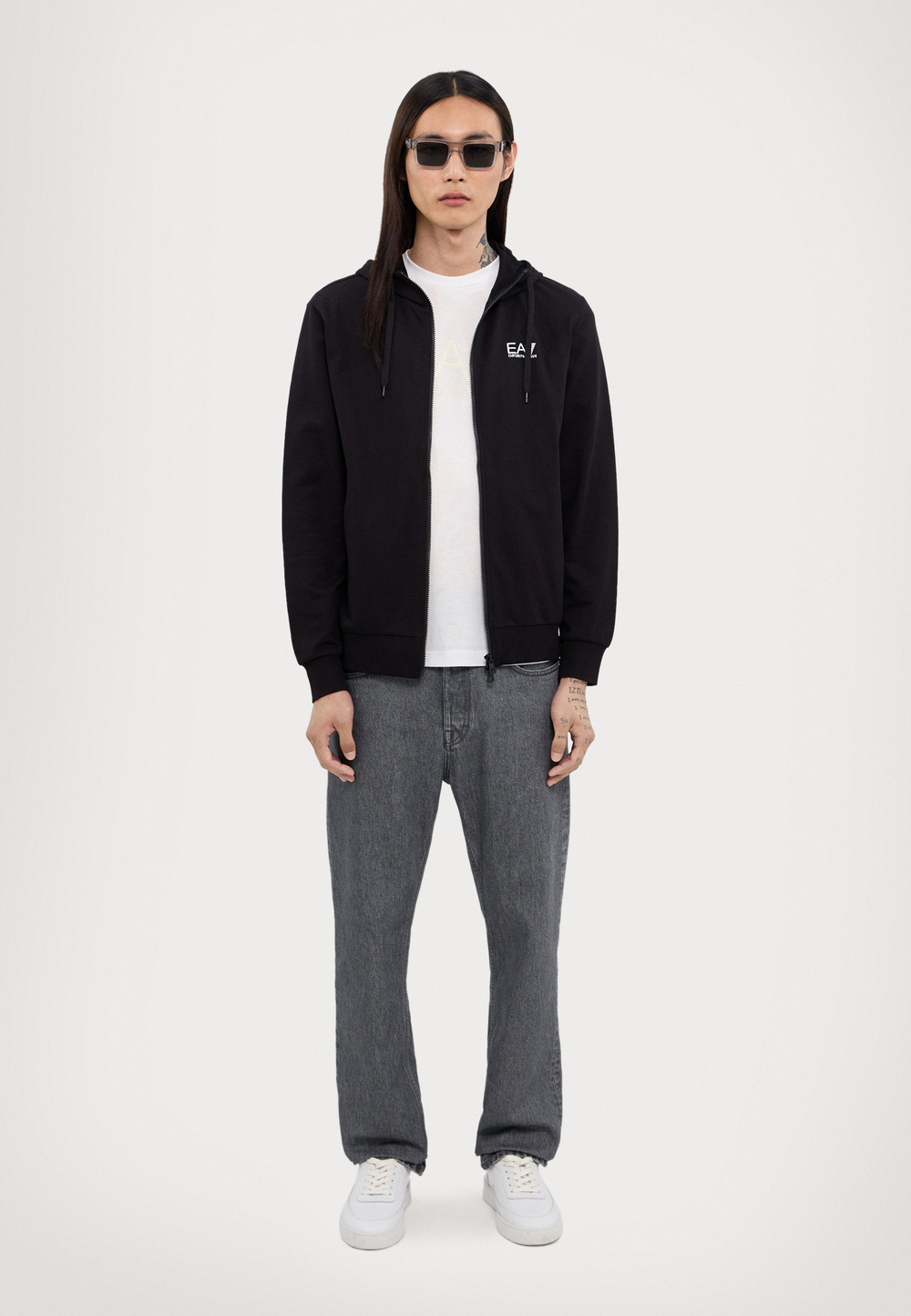 EA7 Emporio Armani UNISEX - Толстовка на молнии - Чёрный