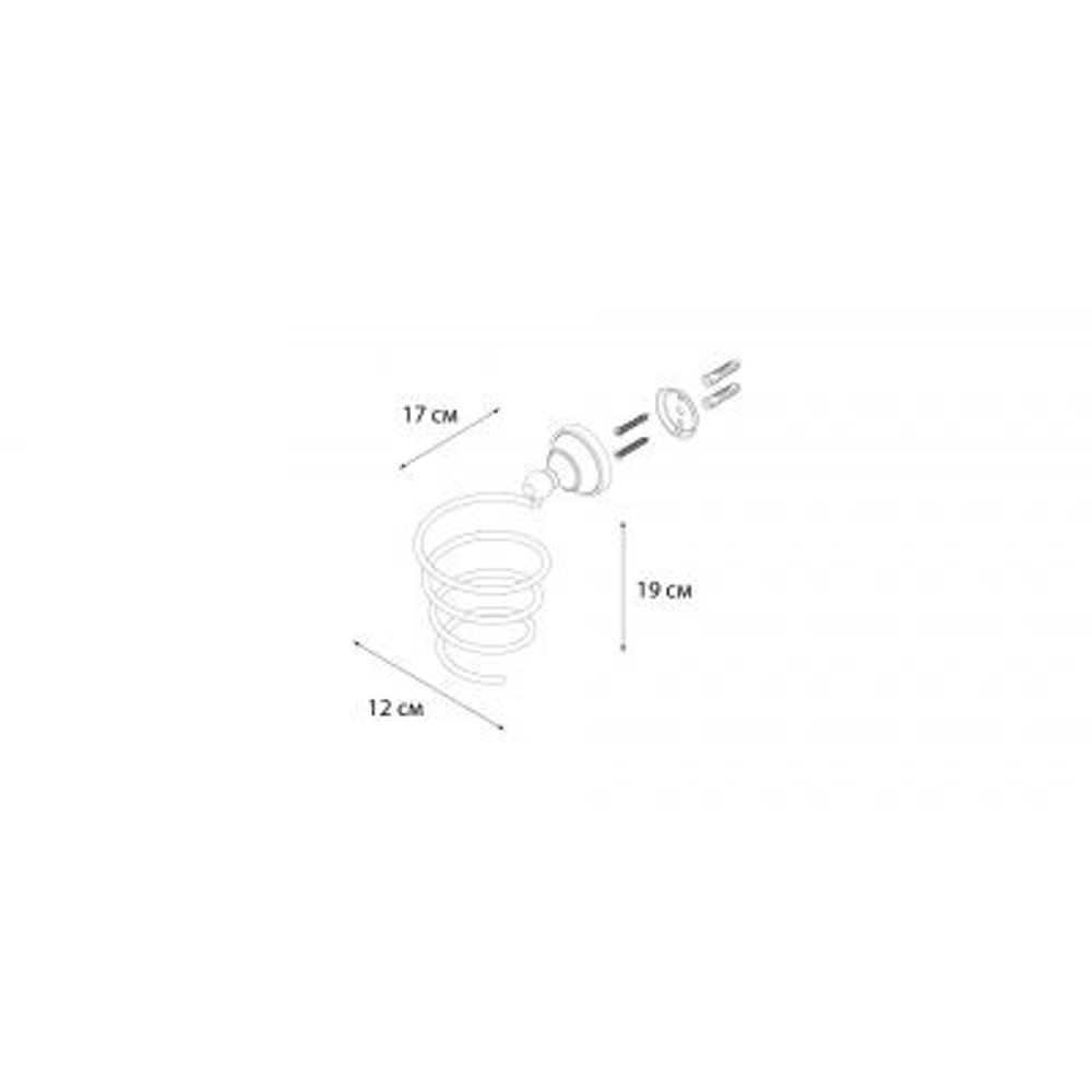 "BOGEMA" Держатель для фена FX-78519 (78517) (к/к 8)