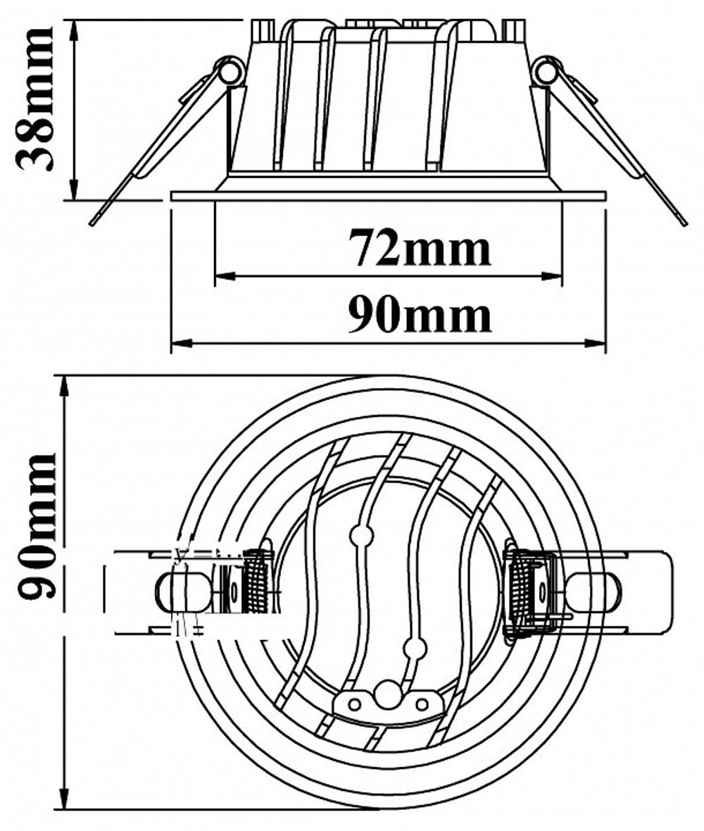 Встраиваемый светильник Fiberli CDEW 12130701