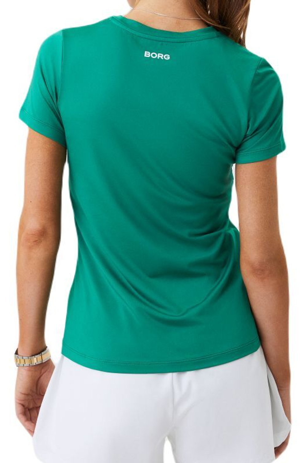 Женская футболка теннисная Björn Borg Ace Slim T-Shirt - verdant green