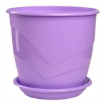 Горшок Венеция, D19, 3,1 л, лаванда с поддоном