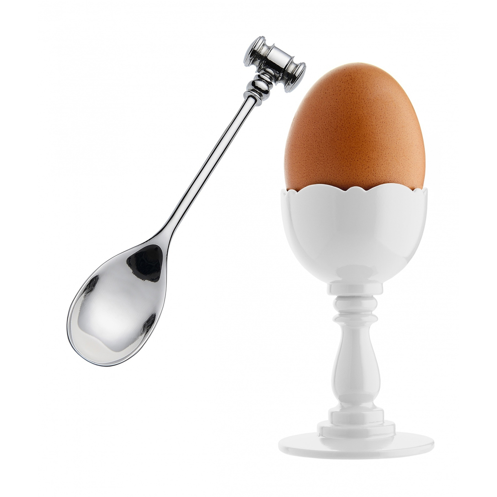 Alessi - Чашка для яиц + ложка / артикул   MW14SETW  / GTIN 8003299382026
