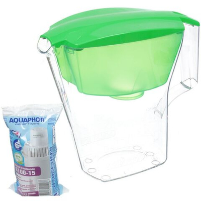 Фильтр-кувшин Аквафор, Лайн, 1 ступ, 2.8 л, зел, И3596