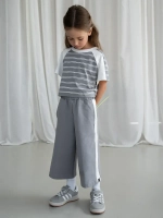 Футболка для девочки укороченная оверсайз