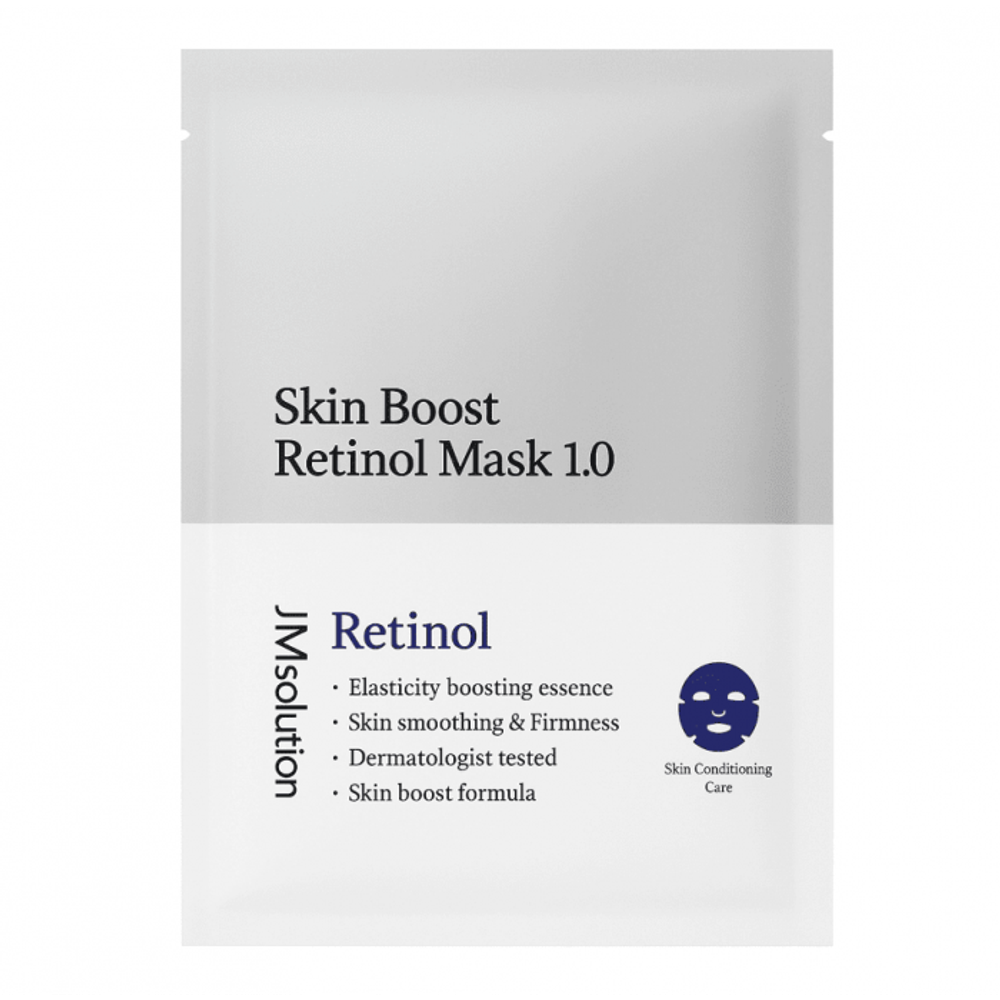 JMsolution Тканевая маска с ретинолом для выравнивания тона SKIN BOOST RETINOL MASK 1.0 30 мл