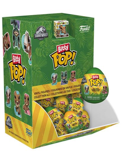Фигурка Funko Bitty POP! Eggs Jurassic World 1 штука (из 4) 89051 / Фигурка Фанко Битти ПОП! по мотивам фильма "Парк Юрского периода", случайная