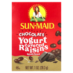 Sun-Maid, Изюм в йогурте, шоколад, 6 коробок по 28 г (1 унция)