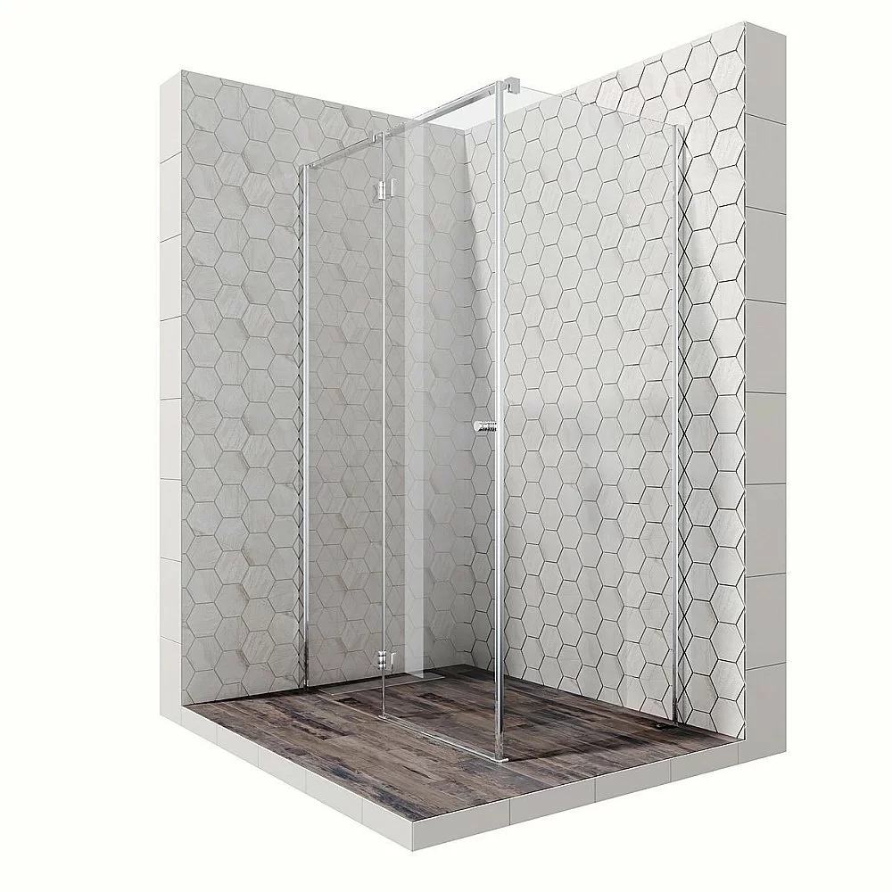Душевой уголок Ambassador Diamond 80x120 12011104 стекло прозрачное/профиль хром