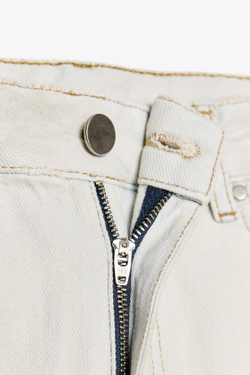 ZARA ДЖИНСЫ BAGGY СО СРЕДНЕЙ ПОСАДКОЙ — ZW COLLECTION, ГОЛУБОЙ