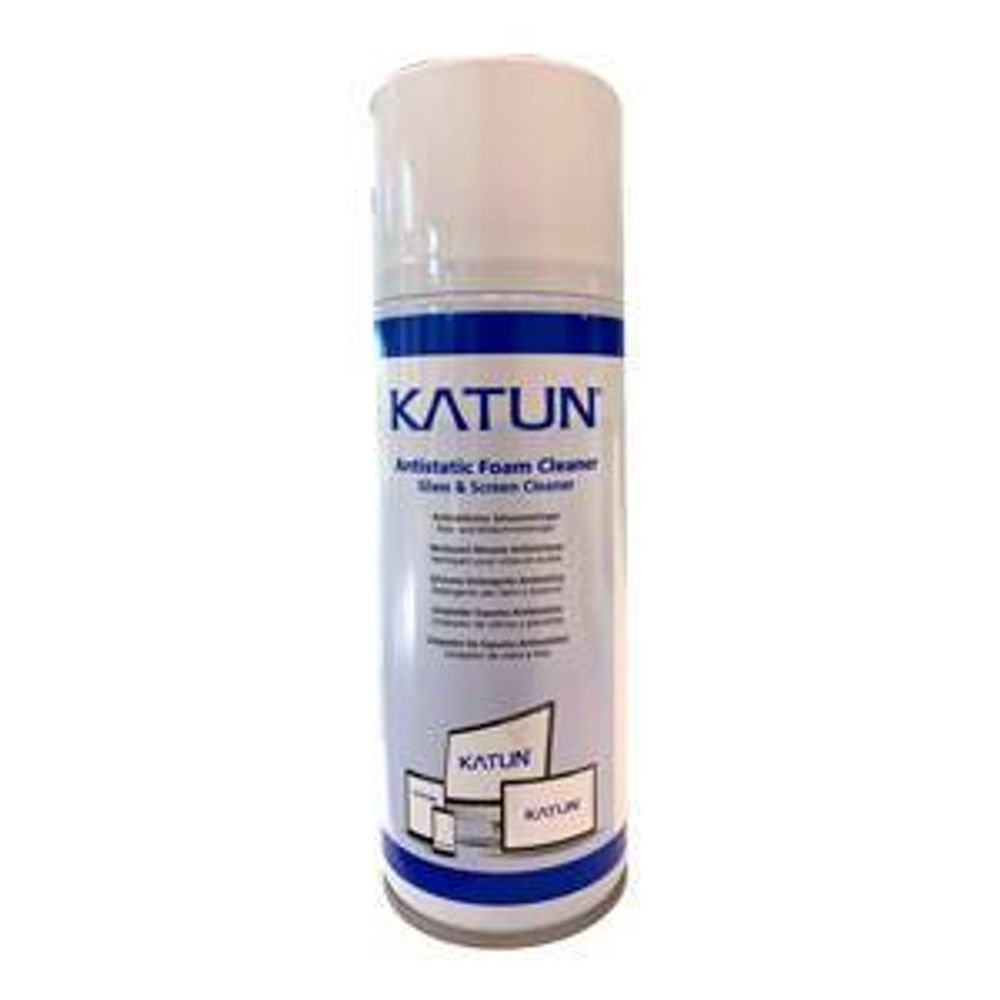Антистатическая пена для чистки поверхностей и стекла Antistatic Foam Glass &amp; Screen Cleaner (Katun) баллон/400мл.
