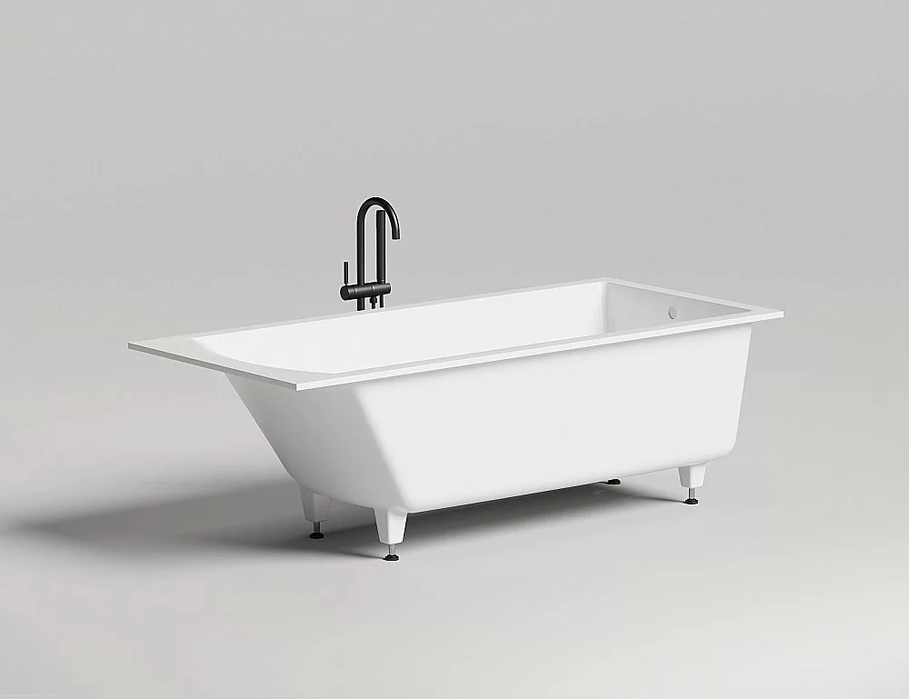 Ванна Salini Cascata S-Stone 180x80 104223M белая матовая