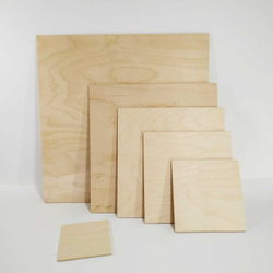 Деревянная подложка из фанеры квадрат 30 х 30 см, толщина 6 мм
