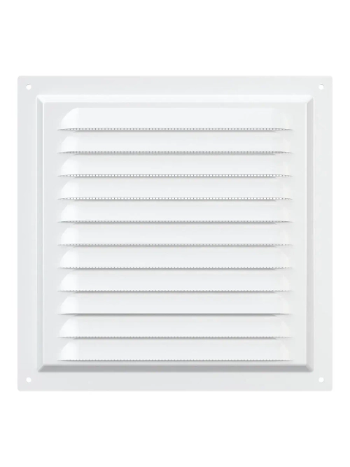 Решетка вен. с сеткой 200*200 метал. белый 2020МЭ