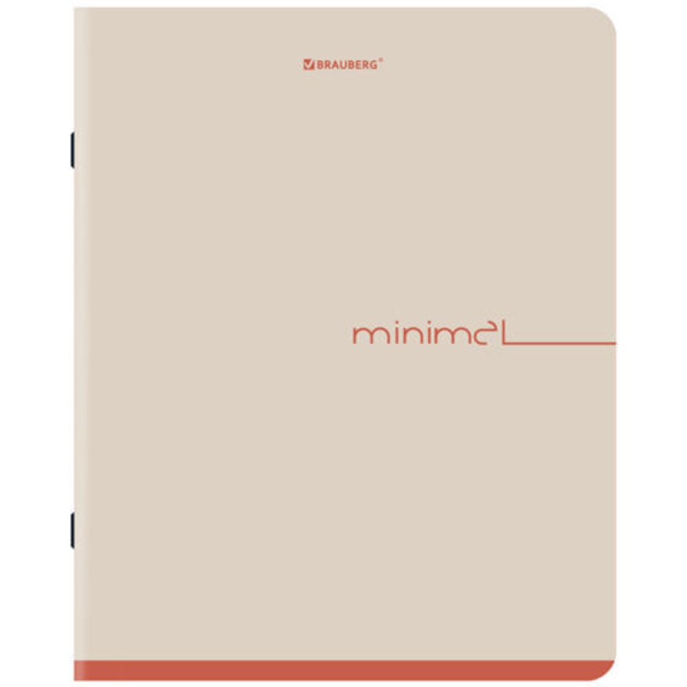 Тетрадь А5, 48 л., BRAUBERG, скоба, клетка, SoftTouch, "Минимал_Цвет", (микс в спайке), 405329