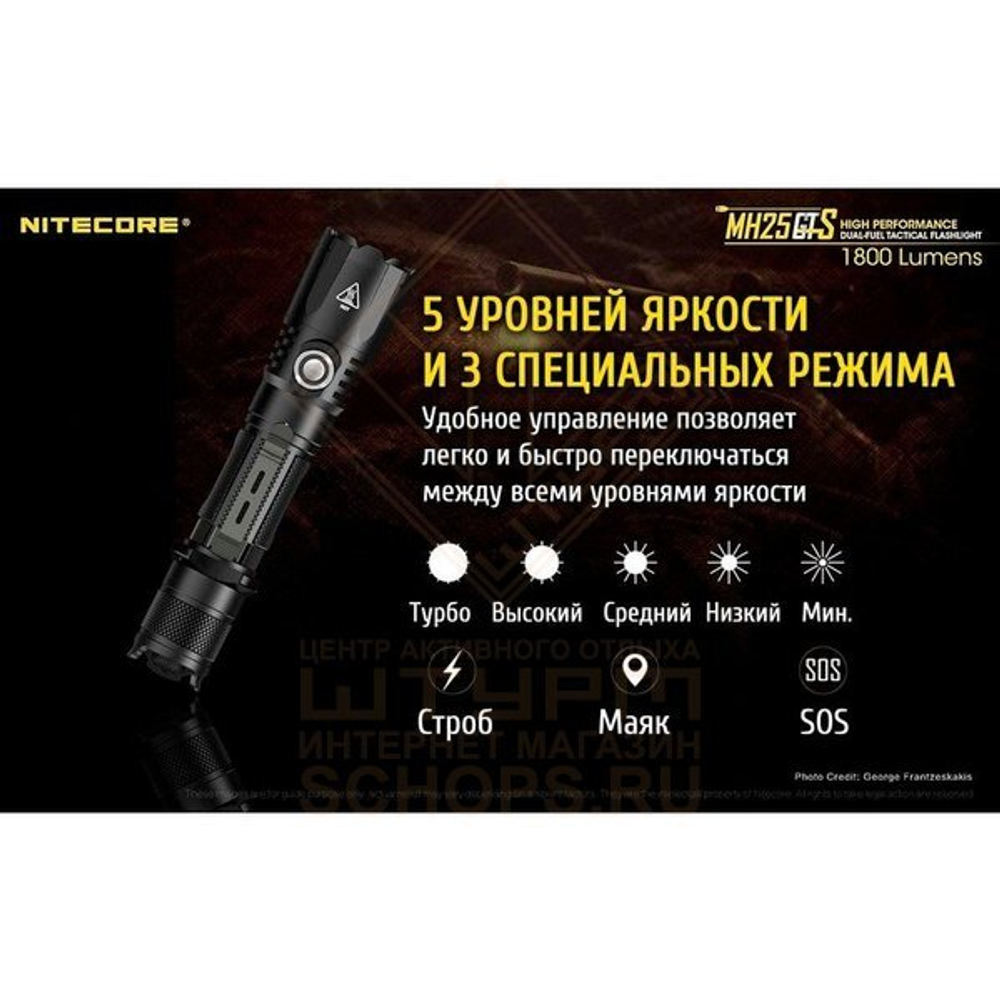 Фонарь Nitecore MH25GTS