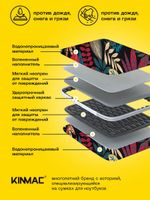 Сумка для ноутбука 15,6" и 17" с ремнем на плечо и большим карманом спереди (Джунгли)