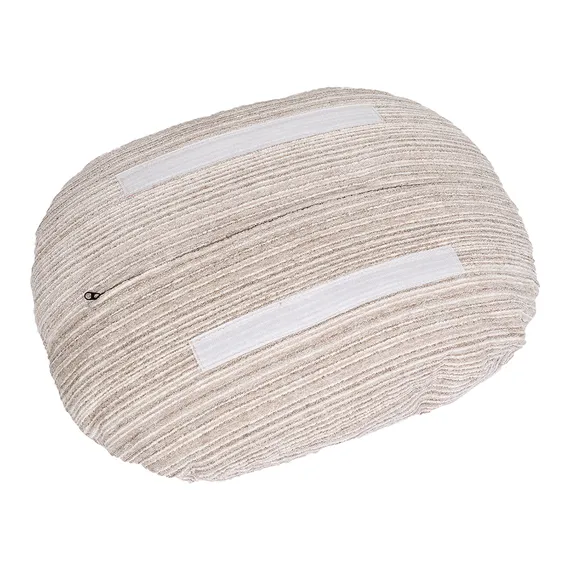 Оттоманка BLISS серый, экокожа, шенилл